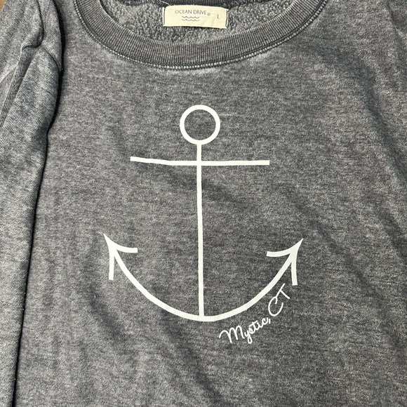 Ocean Drive Charcoal Sweatshirt - Mystic CT - Picture 2 of 6